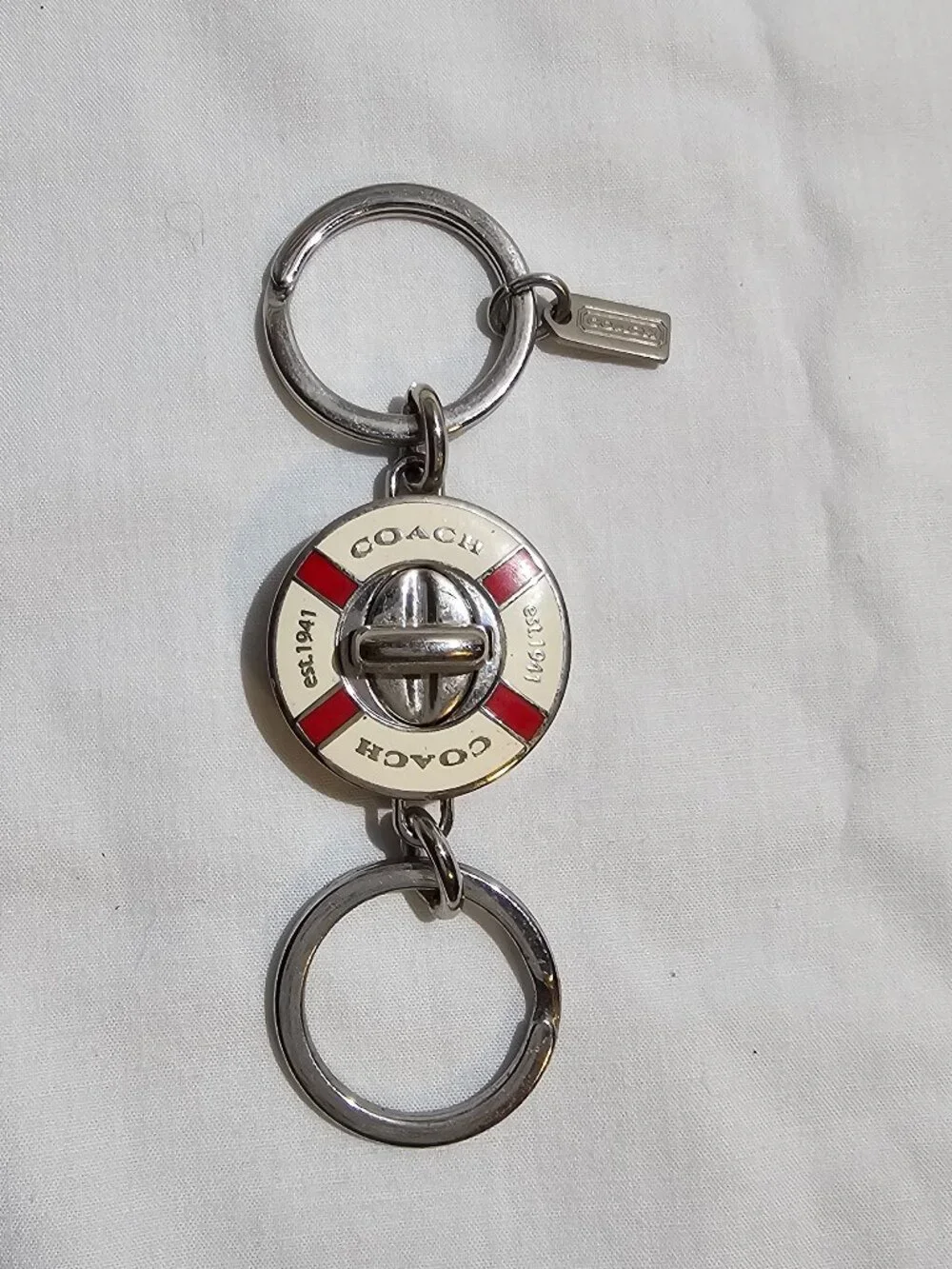 Coach Life Preserver Valet Key Chain